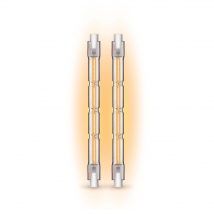 Xanlite - Lot De 2 Ampoules Halogènes Culot R7s, 118mm, 2200 Lumens, Équivalence 138 W, 2900 Kelvins, Dimmable - Pack2hr7s118118w - Bricoman