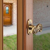 Poignée De Fenêtre Crémone Louis Xv, Laiton Doré Patiné - Bricoman