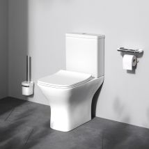 Pack Wc À Poser Sortie Horizontale Sans Bride, Gem, Avec Couvercle De Siège Softclosing Flashclean Cga8601psc Blanc Am.pm - Tecnomat