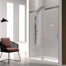 Paroi De Douche Fixe + Porte Coulissante Glasé 160 Cm Sans Paroi Latérale - Bricoman