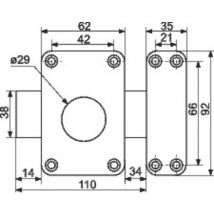 Verrou Cavith Modèle 4116 À Cylindre Double - Iséo - Bricoman