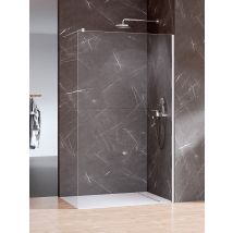 Paroi De Douche Italienne - 140 X 200 - Chrome- Nesta - Bricoman
