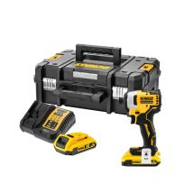 Visseuse À Chocs 18v 1/4" 190 Nm (2x2,0 Ah) En Coffret Tstak - Dewalt Dcf809d2t-qw - Bricoman