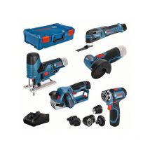Pack 5 Outils 12v (2x2.0ah+1x3.0ah) Bosch Kit En Coffret - Bosch 0615a0017d - Bricoman