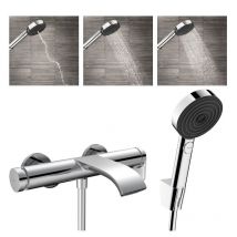 Hansgrohe Vivenis Mitigeur Bain/douche + Hansgrohe Pulsify Select Set De Douchette À Main Xxl Performance 105mmchrome (75420000-pulsify) - Bricoman
