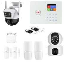 Kit Alarme Maison 4g Connectée Sans Fil Wifi Et Gsm Amazone Et 2 Caméras Double Objectif - Lifebox - Kit11 - Bricoman