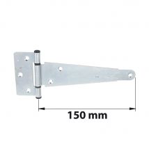 Penture Anglaise Axe Composite L. 150 Mm Acier Zingué Blanc - Bricoman