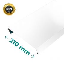 Couvertine Aluminium Premium 1.5 Mm Blanc Ral 9010 - 3 Mètres - 210mm Aluhome - Bricoman