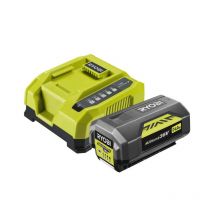 Batterie Ryobi 36v Lithiumplus 4.0 Ah - 1 Chargeur Rapide Ry36bc60a-140 - Bricoman