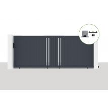 Portail Coulissant Électrique 4x1,6m Giona + Motorisation Ranger C300 - Bricoman