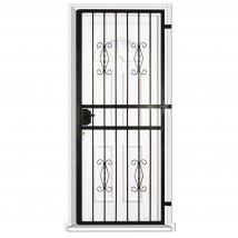 Grille Porte Rustique -1 Vantail Pour Encadrure H=230 Cm X L=90 Cm (côte Tableau) - Bricoman