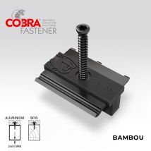 Clip Terrasse Bois Hybrid 7-22 - 90 Clips + Vis 4x35mm - Pour Lames En Bois Thermotraités Et Bambou - Stable, Facile À Poser & Resistant - Bricoman