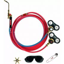 Kit Koro Guilbert Express Pour Poste À Souder Oxyacethylene - Tuyau 5 Ml + Détendeur + Lunettes + Étoile 6 Becs - 2905 - Bricoman