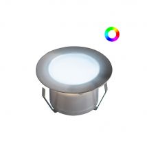 10 Spots Led À Encastrer - Rgb - Telecommande + Transformateur 30w - Sofia - Ø45mm - Ø Perçage 31mm - Plug & Play - Basse Intensité - Bricoman