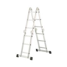 Echelle Pliante Articulée 4x3 Échelons 4m35 En Alu Hailo - Bricoman