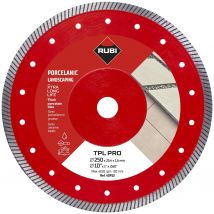 Disque Diamant Grès Cérame Turbo - Tpl-ext Pro Rubi - 250 Mm - Bricoman