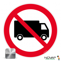 Panneau Interdit Aux Poids Lourds - Alu Ø300mm - 4012407 - Bricoman