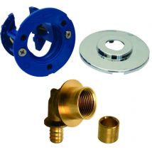 Fixoplac - Module Simple Wc - Placo - Raccord À Sertir Coudés M12-17 - Tube Ø 10/12mm- Coloris Bleu - Bricoman