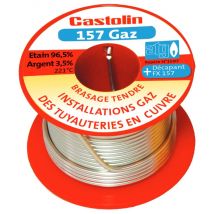 Fil Brasure Tendre Etain/argent Atg N°1597 157 Gaz Ø2mm-250g - Bricoman