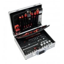 Mob Valise Maintenance 128 Pièces : Mallette Outils Aluminium Complète - Bricoman