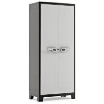 Keter Armoire Haute Titan - Noir Et Gris - 80 X 44 X 182 Cm - Bricoman