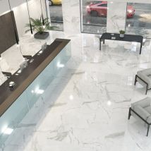 Carrelage Sol Et Mur Effet Marbre Brillant Hotel Brillo 60*60 Cm - Reflex Boutique - Bricoman