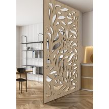 Cloison De Separation Bois Type Claustra Décorative Ninon Chene L.80 X H.180 X 1.9 Cm - Bricoman