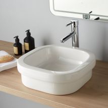 Vasque Semi Encastrable Ou À Poser Samoa Blanche - Bricoman