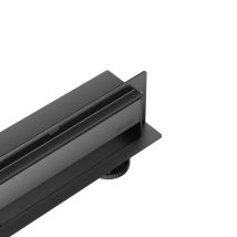 Balneo - Caniveau De Douche Mural 60 Cm - 2 En 1 Caniveau Linéaire Mural Avec Siphon W-drain - Caniveau Mural En Acier Inoxydable Aisi 304 Noir - 