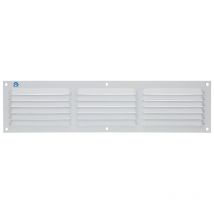 Grille À Persienne 436 Largeur 400mm Hauteur 100mm Époxy Blanc Ral 9010 Renson 10871 - Bricoman