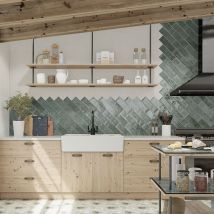 Carrelage Mur Antica Turquoise 10x30 Cm - Reflex Boutique - Bricoman