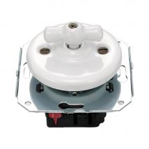 Interrupteur Va-et-vient Complet, Fontini Garby Colonial, Blanc - Bricoman