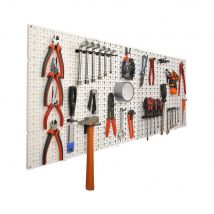 Panneaux Muraux De Rangement Pour Outils 30x50 + Crochets - Bricoman