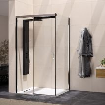 Paroi De Douche Kinedo Flat Fixe Pour Porte Coulissante Et Retour Fixe 80 - À droite - Bricoman