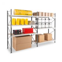 Rayonnage Mi Lourd 3 Niveaux - Module De Départ - 2000x1500x600mm -charge 465kg/niveau - Rayoml/3n/1560/d1 - Bricoman