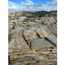 Dallage Opus En Quartzite Marron Doré - Bricoman