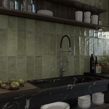 Carrelage Mur Antica Vert 10x30 Cm - Reflex Boutique - Bricoman