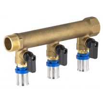 Collecteur Mâle-femelle 20x27 (3/4) 3 Départs Ø16 Multicouche À Sertir | Idéal Pour Distribution D'Eau | Installation Facile | Qualité Et Durabilité |