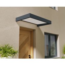 Canopia Marquise De Porte Sophia 160 X 95 Cm Gris Foncé / Blanc Opale 160x0 - Bricoman