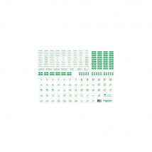 Lot De 10 Feuilles A4 De Symboles Autocollants Resi9 Plastique Transparent Schneider Electric R9h13228 - Bricoman