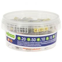 Pot De 100 Bornes De Connexion Automatique S2273 2,3,4,5 Et 8 Entrées-wago - Bricoman