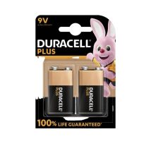 Duracell Plus-9v B2 Pile 6lr61 (9v) Alcaline(s) 9 V 2 Pc(s) - Tecnomat