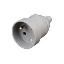Fiche Femelle 16a 2p+t - Gris - Zenitech - Bricoman