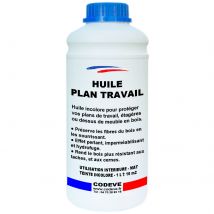 Huile Plan De Travail - 1 L - Codeve Bois - Pour L'Entretien D'Un Plan De Travail En Bois Massif, Stratifié Ou Lamellé. - Bricoman