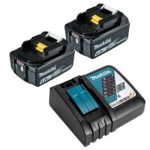 Pack Power (2x6,0 Ah) Avec Chargeur Simple - Makita 199480-6 - Bricoman