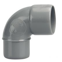 Coude Pvc Mâle Femelle 87°30 D40 Wavin 3026039 - Bricoman