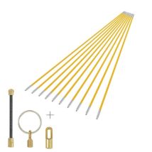 Jeu De 10 Baguettes Tire Fils 1m Avec Accessoires - Taravello Pro 203 - Tecnomat