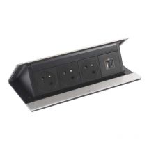 Bloc Prise Encastrable Pop Up À Ouverture Automatique - Version : 3 Prises Secteur + 1 Usb A+c - Longueur : 235.6 Mm -legrand - Bricoman