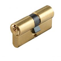 Cylindre Européen Double Entrée City - Laiton - Iseo Jaune/doré 30 Mm 80 Mm - Tecnomat