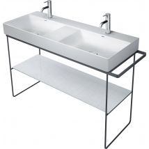 Duravit Durasquare Console En Métal 126,5x45,1cm, Pour Lavabo 235312, Sur Pied, 0031174600, Farbe: Noir Mat - Bricoman